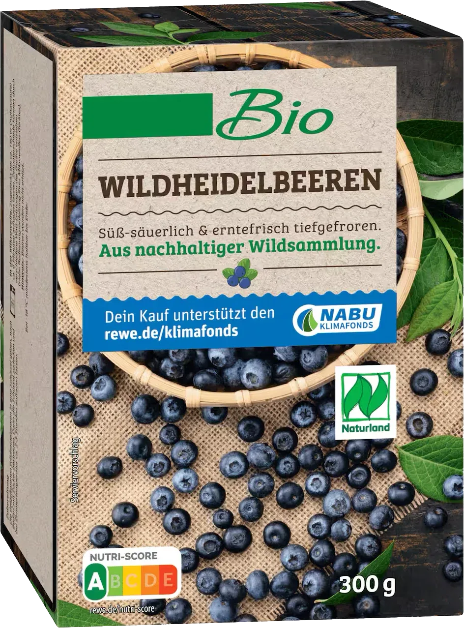 REWE Wildheidelbeeren Packung
